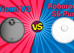 Сравнение роботов-пылесосов Viomi V3 и Roborock S6 Pure
