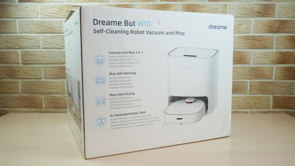 Коробка от Dreame Bot W10