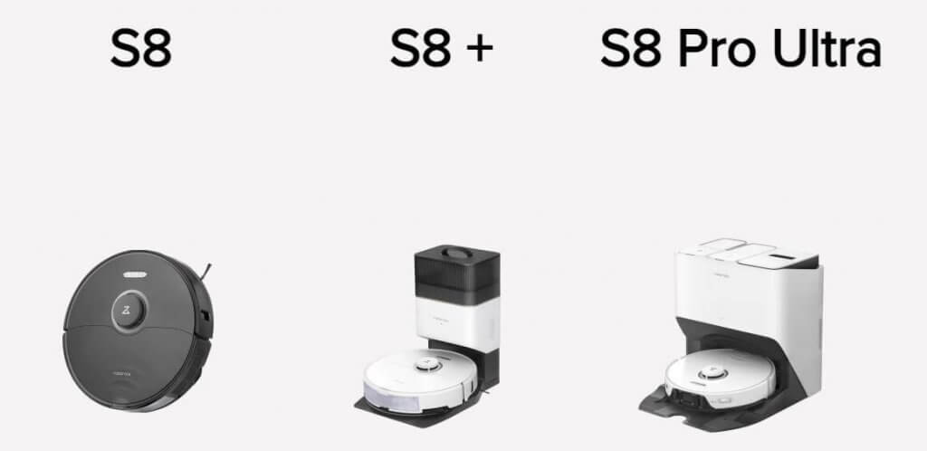 Roborock S8, Roborock S8 Plus и Roborock S8 Pro Ultra