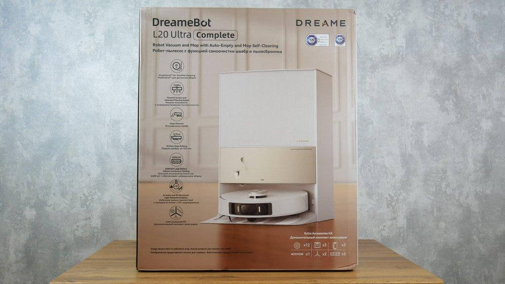 Dreame Bot L20 Ultra Complete: Коробка