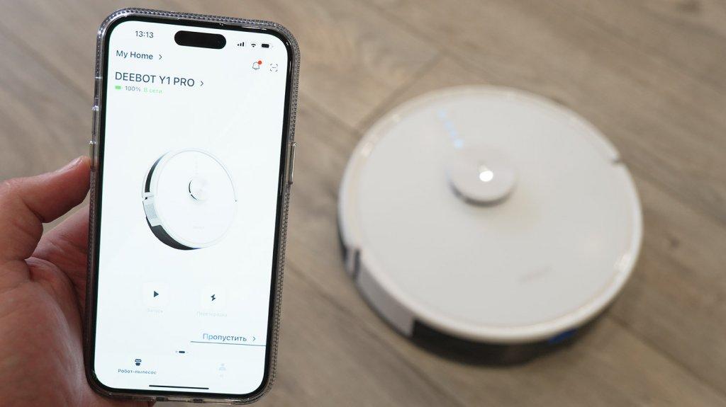 ECOVACS DEEBOT Y1 Pro: Управление через приложение