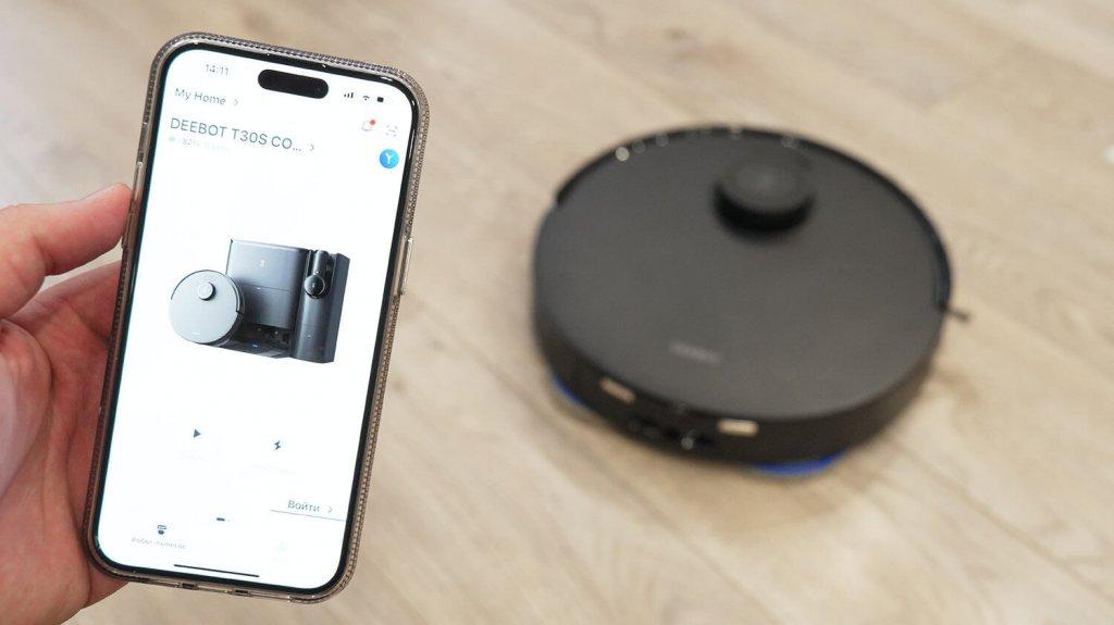 ECOVACS DEEBOT T30S COMBO: Управление через приложение