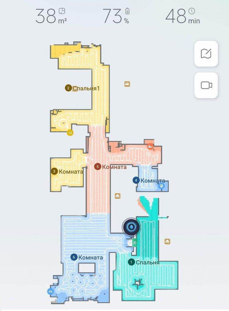 Roborock Qrevo Curv: Навигация в пределах дома