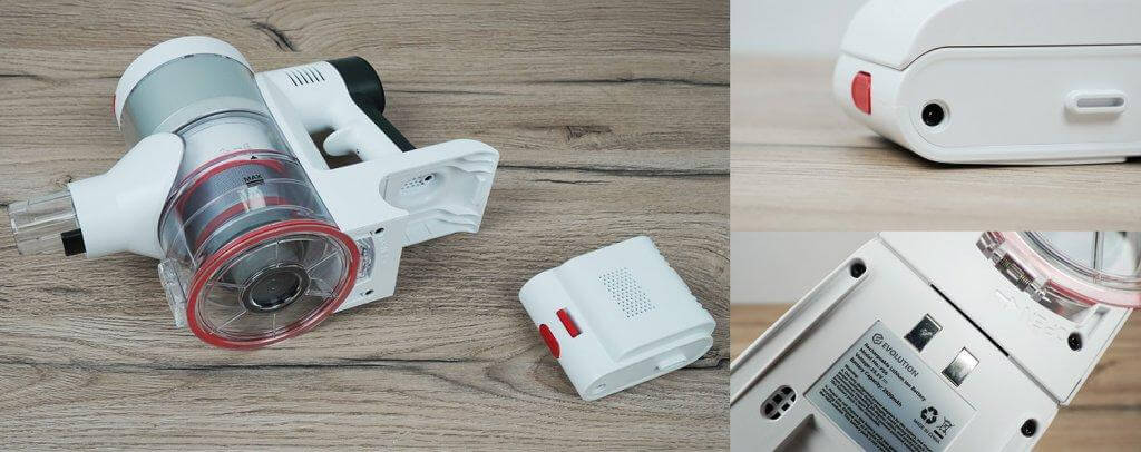EVOLUTION Smart Clean VCF2613UV Wet and Dry: Съемный аккумулятор