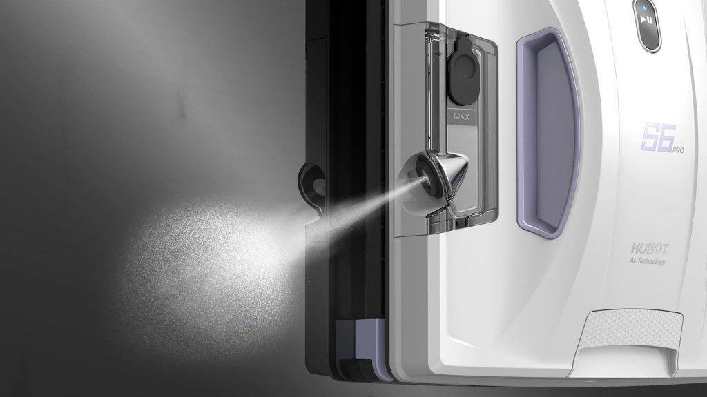 Hobot S7 Pro: Распыление чистящей жидкости
