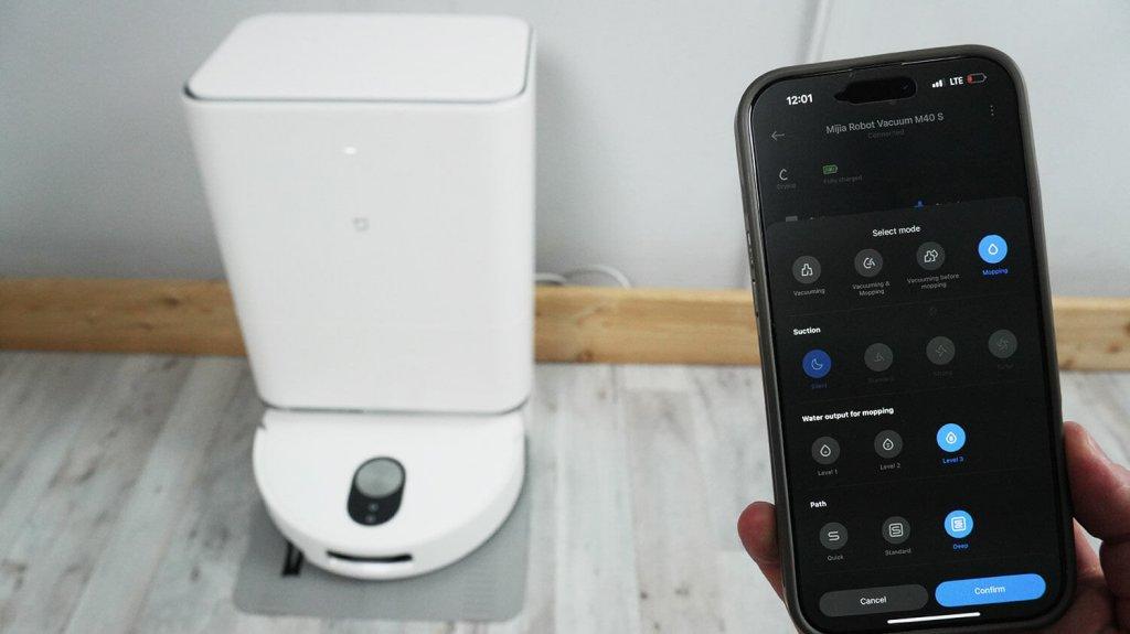 Xiaomi Mijia M40s: управление через приложение