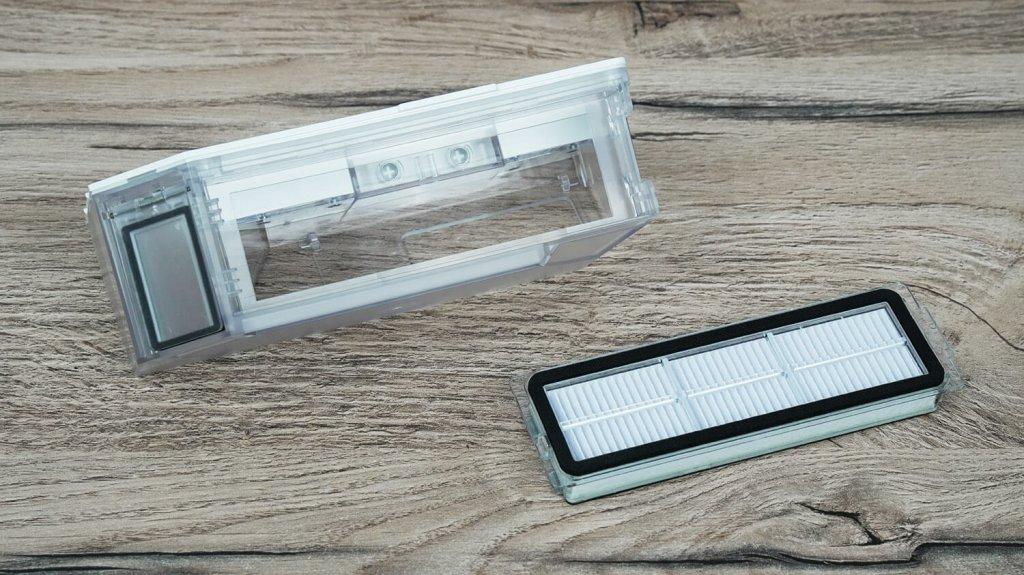 Xiaomi Mijia M40s: Пылесборник и HEPA-фильтр