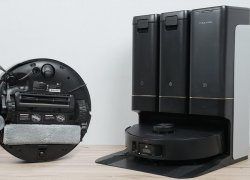 Trouver Z50 Ultra: самоочищающаяся швабра для мойки пола, 19 000 Па, станция "Всё в одном"