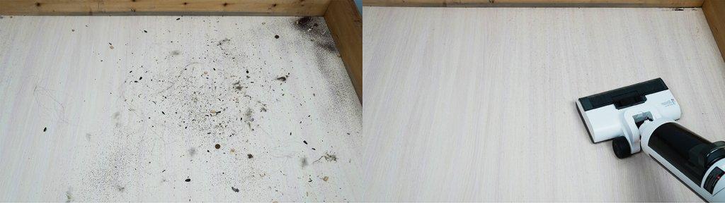 Neatsvor T50: Сбор мусора на ламинате