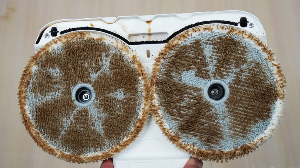 Polaris PVCSDC 3000 Wi-Fi IQ Home: Состояние салфеток Polaris PVCSDC 3000 Wi-Fi IQ Home: Состояние салфеток