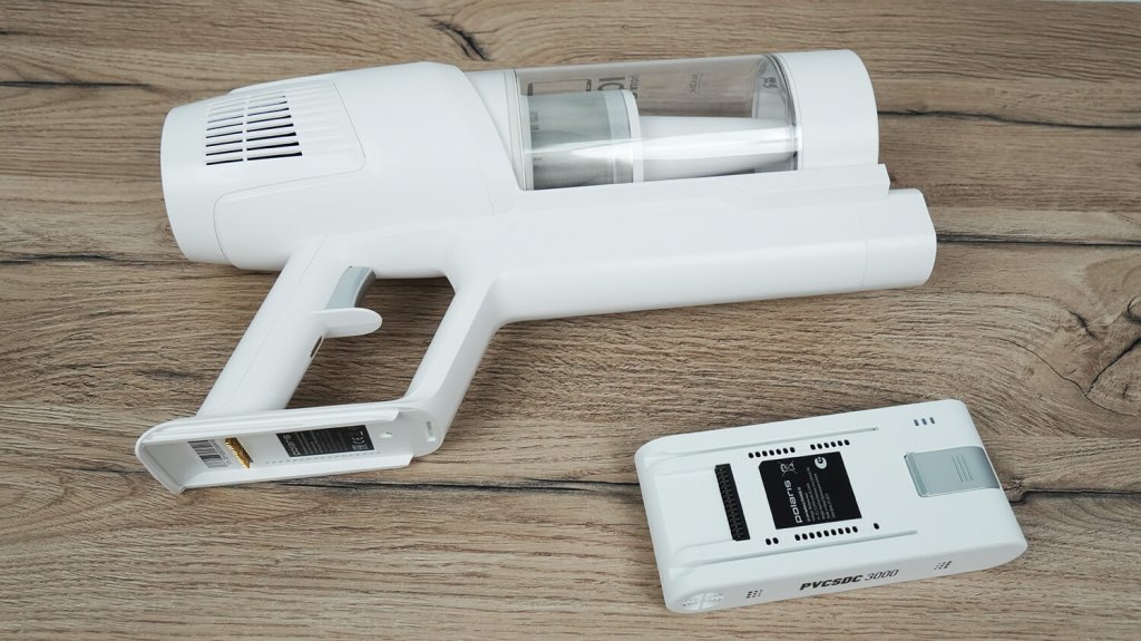 Polaris PVCSDC 3000 Wi-Fi IQ Home: съемный аккумулятор Polaris PVCSDC 3000 Wi-Fi IQ Home: съемный аккумулятор