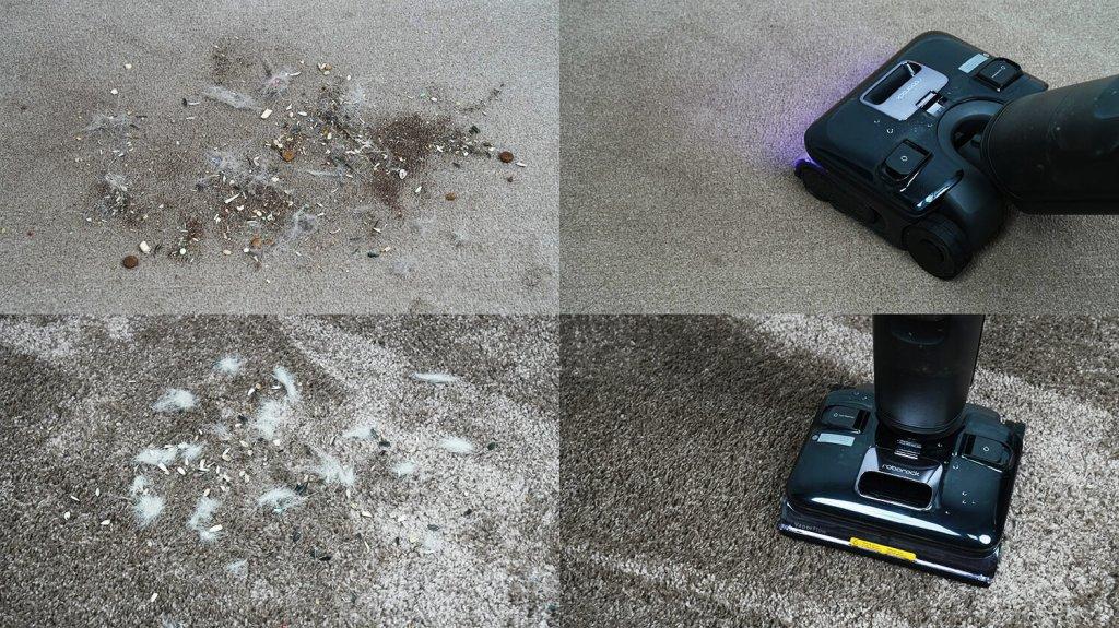 Roborock F25 Ultra: Чистка ковров