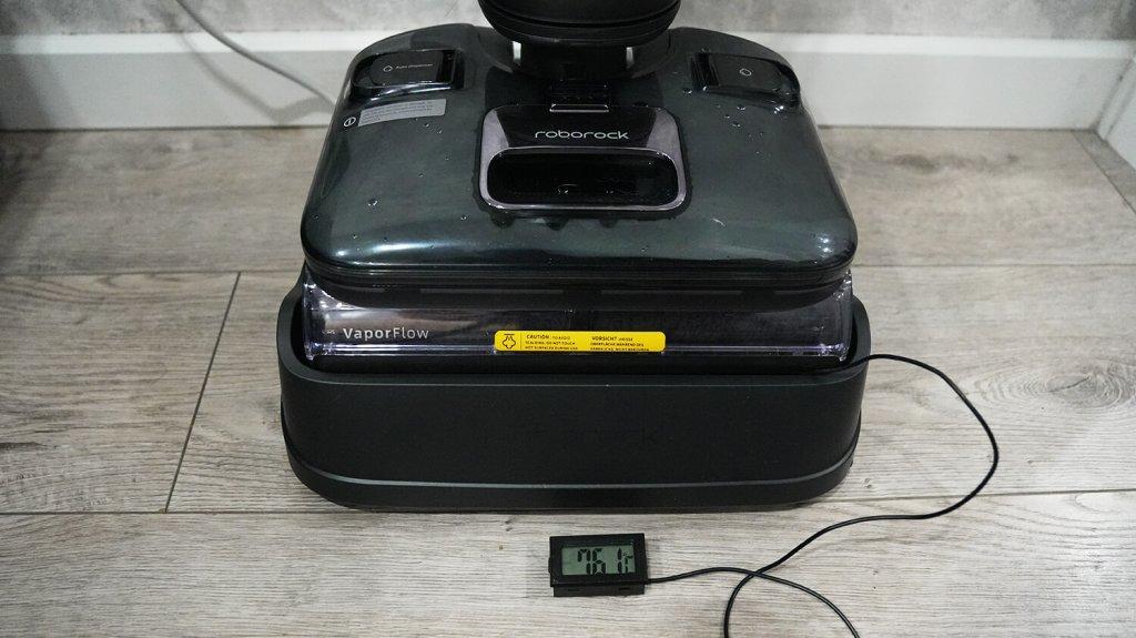 Roborock F25 Ultra: Температура сушки роллера