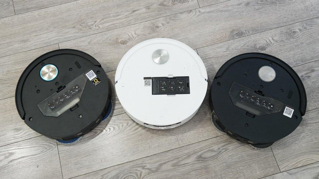 Сравнение Dreame 2025: Расположение пылесборников