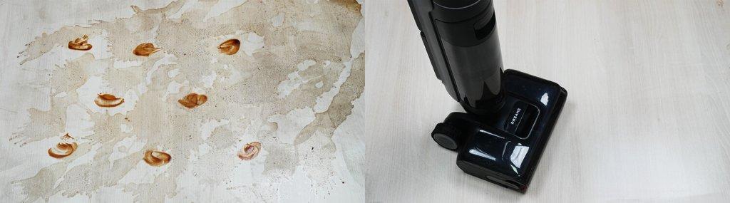 Dreame H12 Dual FlexReach: Оттирание пятен