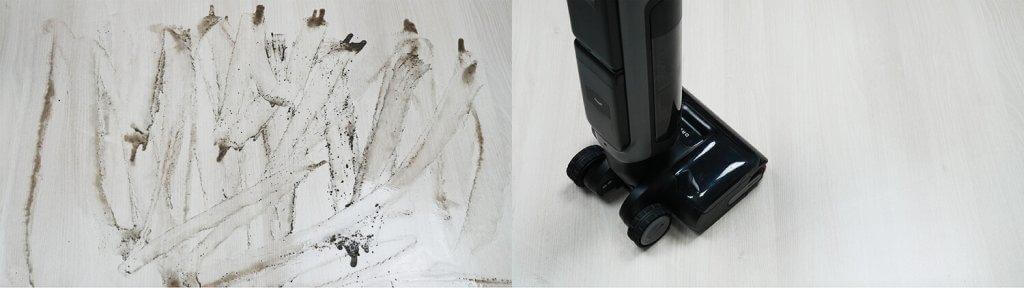 Dreame H12 Dual FlexReach: Мойка пола от грязи