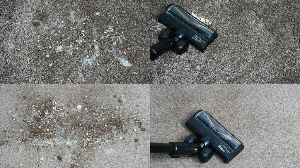 Dreame H12 Dual FlexReach: Чистка ковра