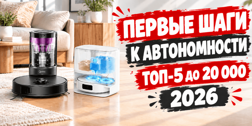 Лучшие роботы-пылесосы до 20000 рублей в 2026 году