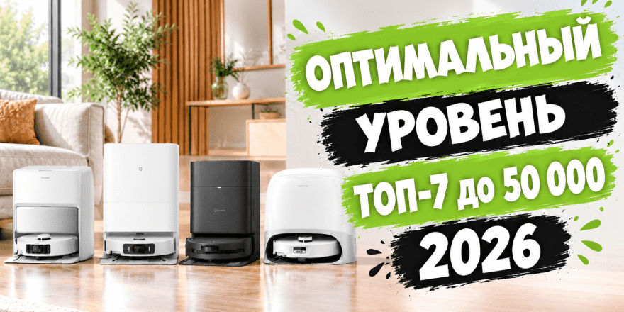 Лучшие роботы-пылесосы до 50000 рублей в 2026 году