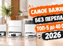 Лучшие роботы-пылесосы до 40000 рублей в 2026 году: первые серьезные возможности!